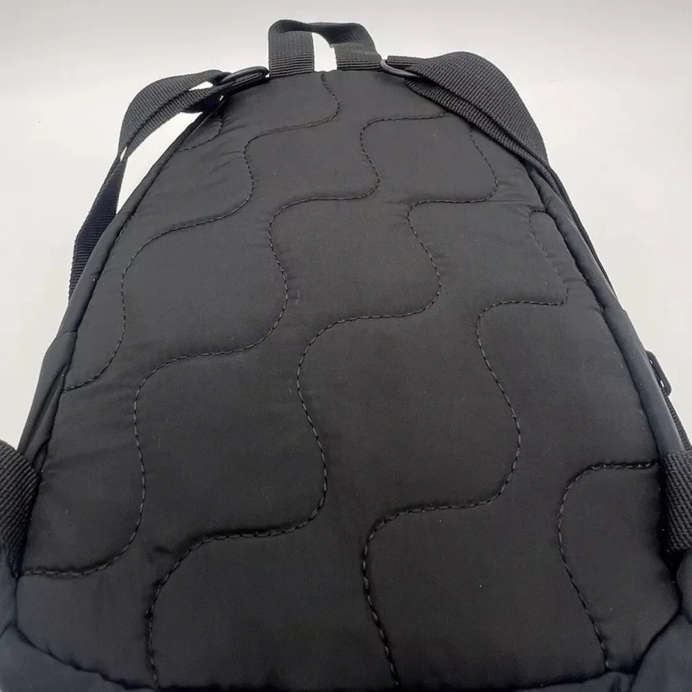 Adidas Mini Backpack Purse Black Gold Linear Logo Travel Bag School Sporty EUC - Picture 7 of 13